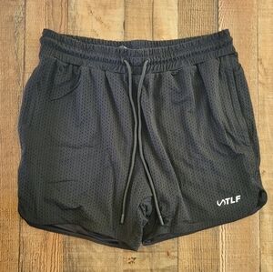 TLF Black Mesh Athletic Shorts, Women's Large